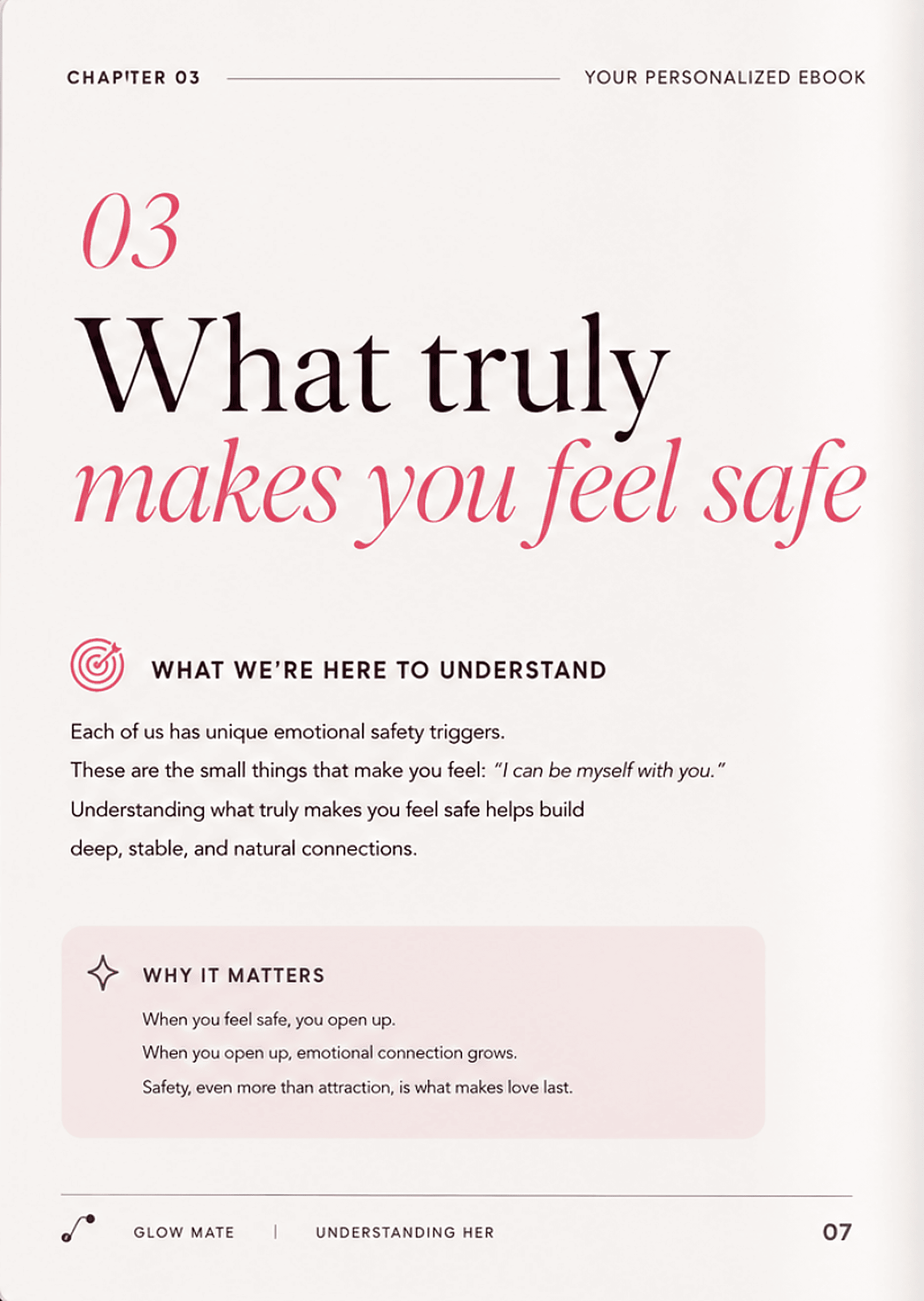 Example eBook chapter explaining one thing worth understanding about her